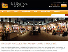 Tablet Screenshot of jeguitars.com